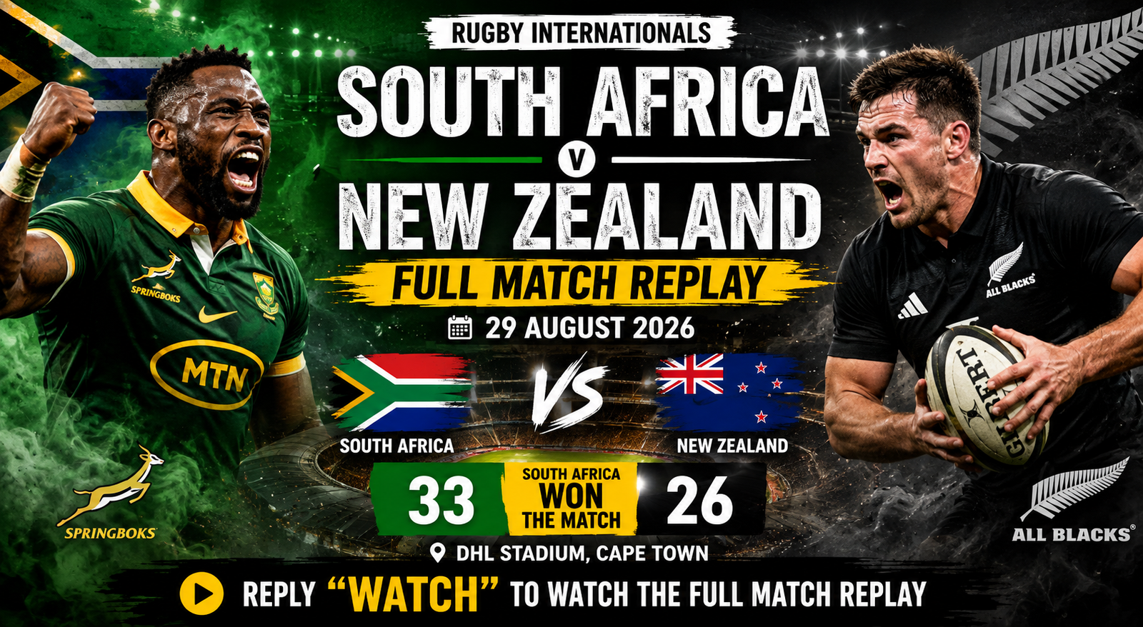 South Africa vs. New Zealand